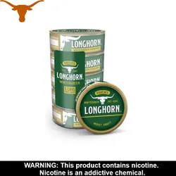 longhorn tobacco tubs price TUB 14.4OZ L/C MINT 2.50 OFF LONGHORN TUB 14.4 OZ -
